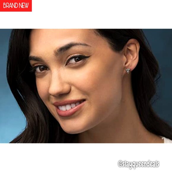 1/4 Cttw Diamond Heart Stud Earrings in Sterling Silver - Picture 5 of 8